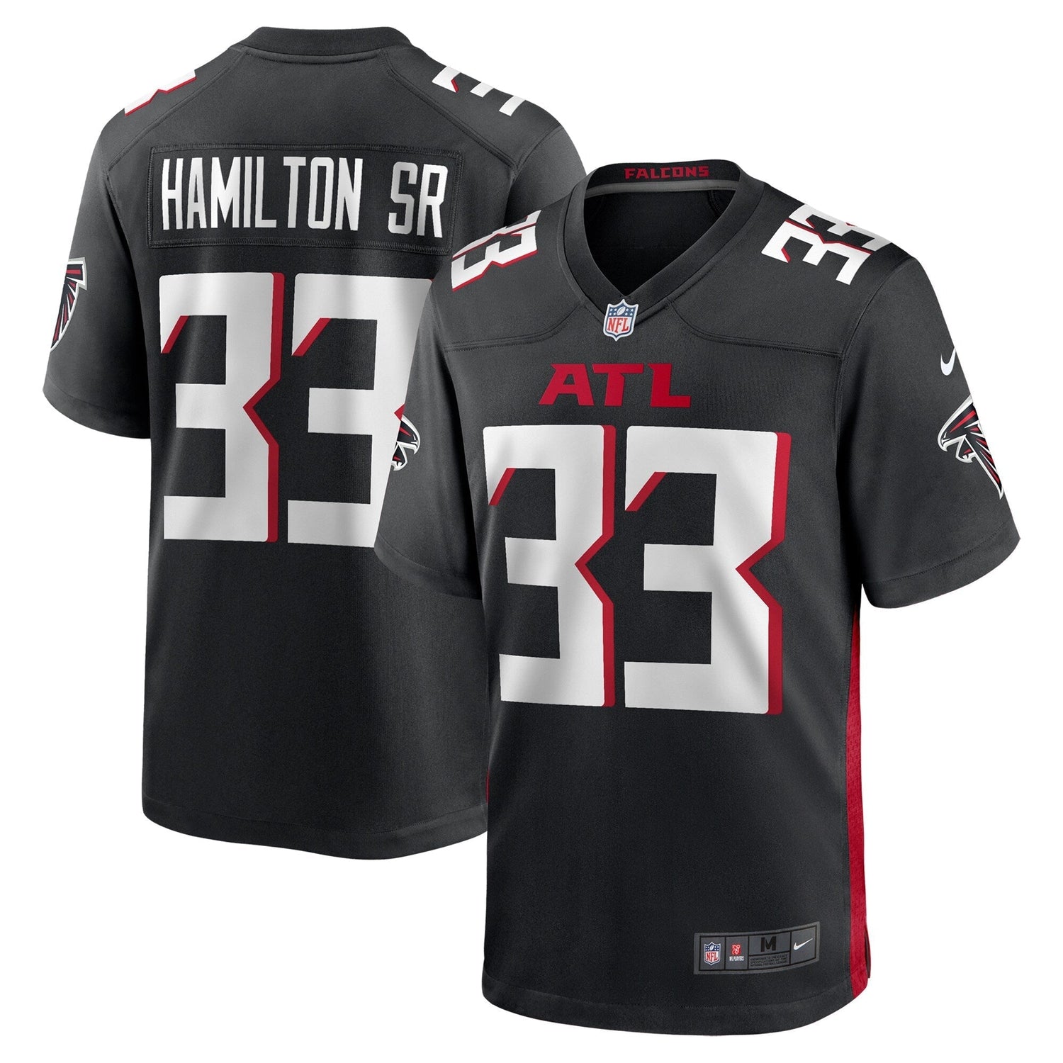 Antonio Hamilton Sr. Atlanta Falcons Nike Team Game Jersey -  Black