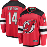 Nathan Bastian New Jersey Devils   Home Breakaway  Jersey - Red