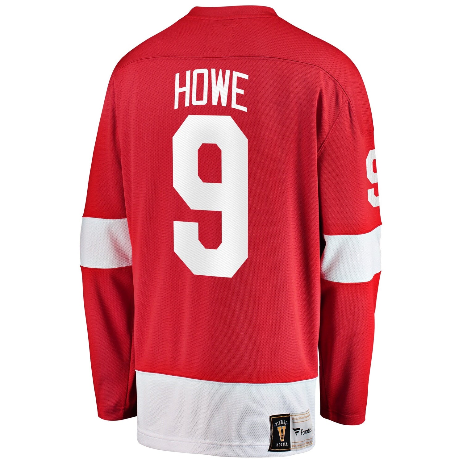 Gordie Howe Detroit Red Wings   Premier Breakaway Retired  Jersey - Red