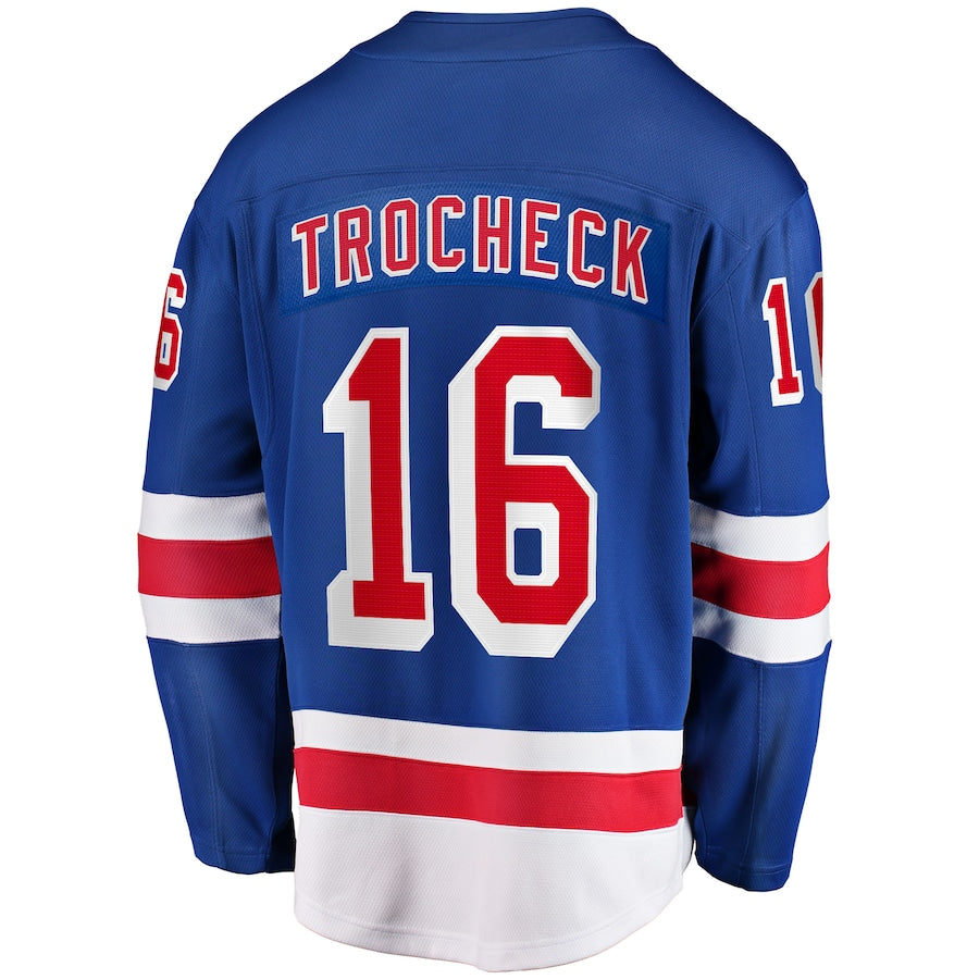 Vincent Trocheck New York Rangers   Home Breakaway  Jersey - Blue