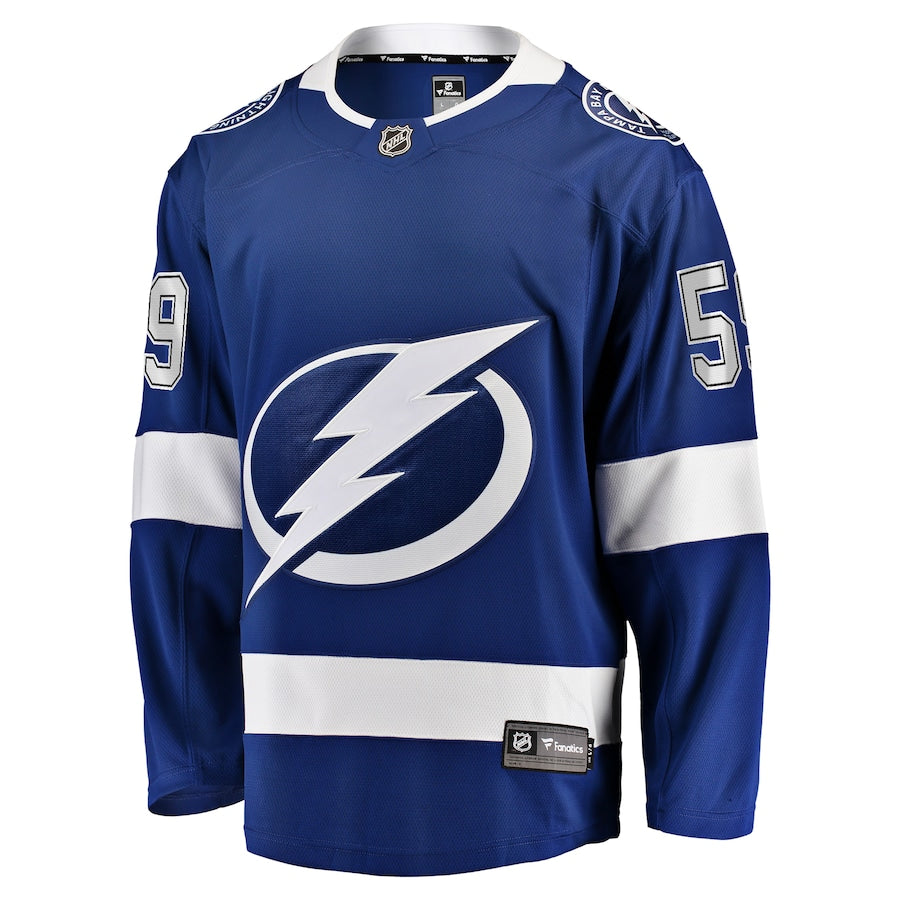 Men's Tampa Bay Lightning Jake Guentzel Fanatics Blue Home Premier Breakaway Player Jersey