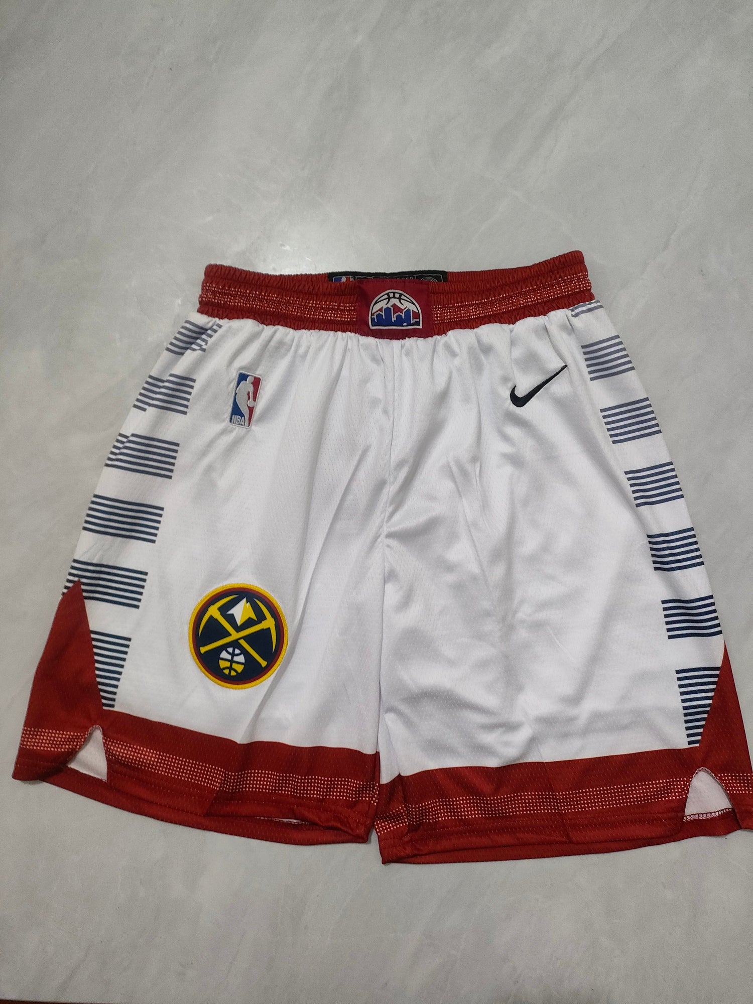 Denver Nuggets white shorts