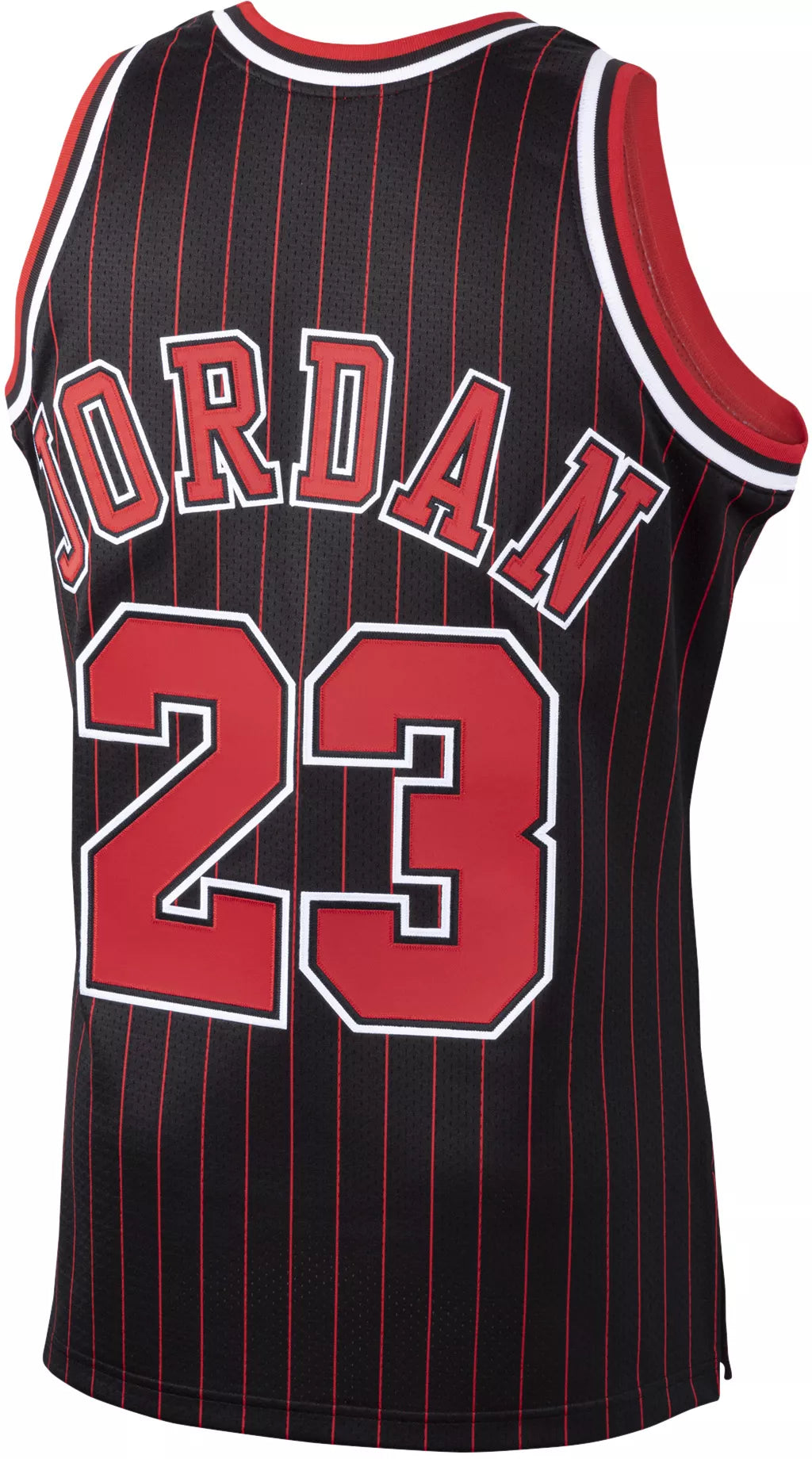 Men's Chicago Bulls Michael Jordan #23 Black Hardwood Classics Authentic Jersey