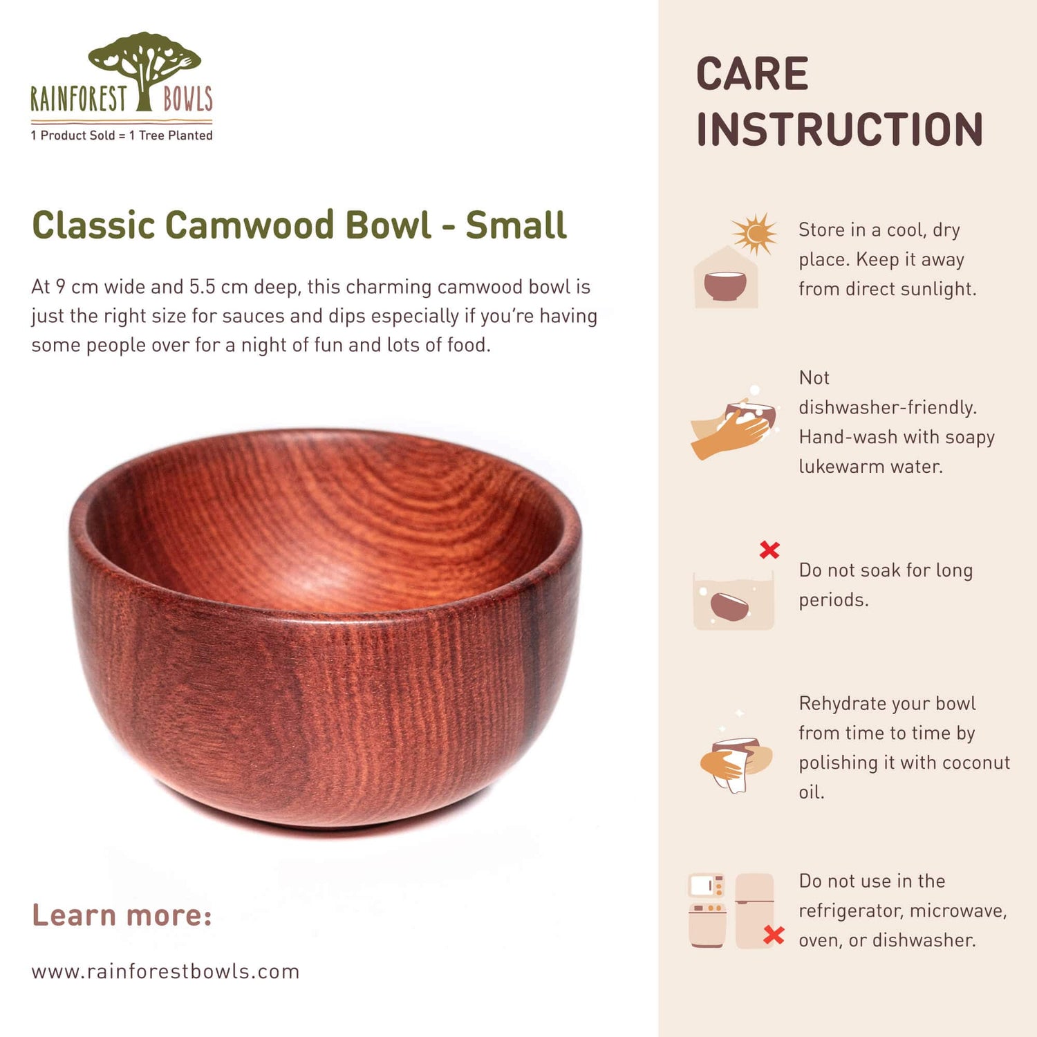Classic Camwood Bowl - Small