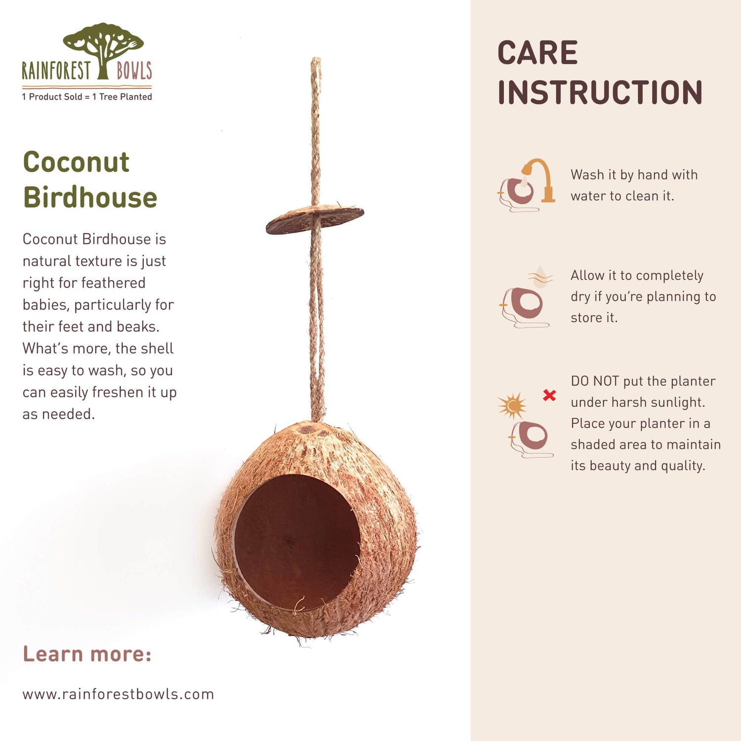 Coconut Birdhouse