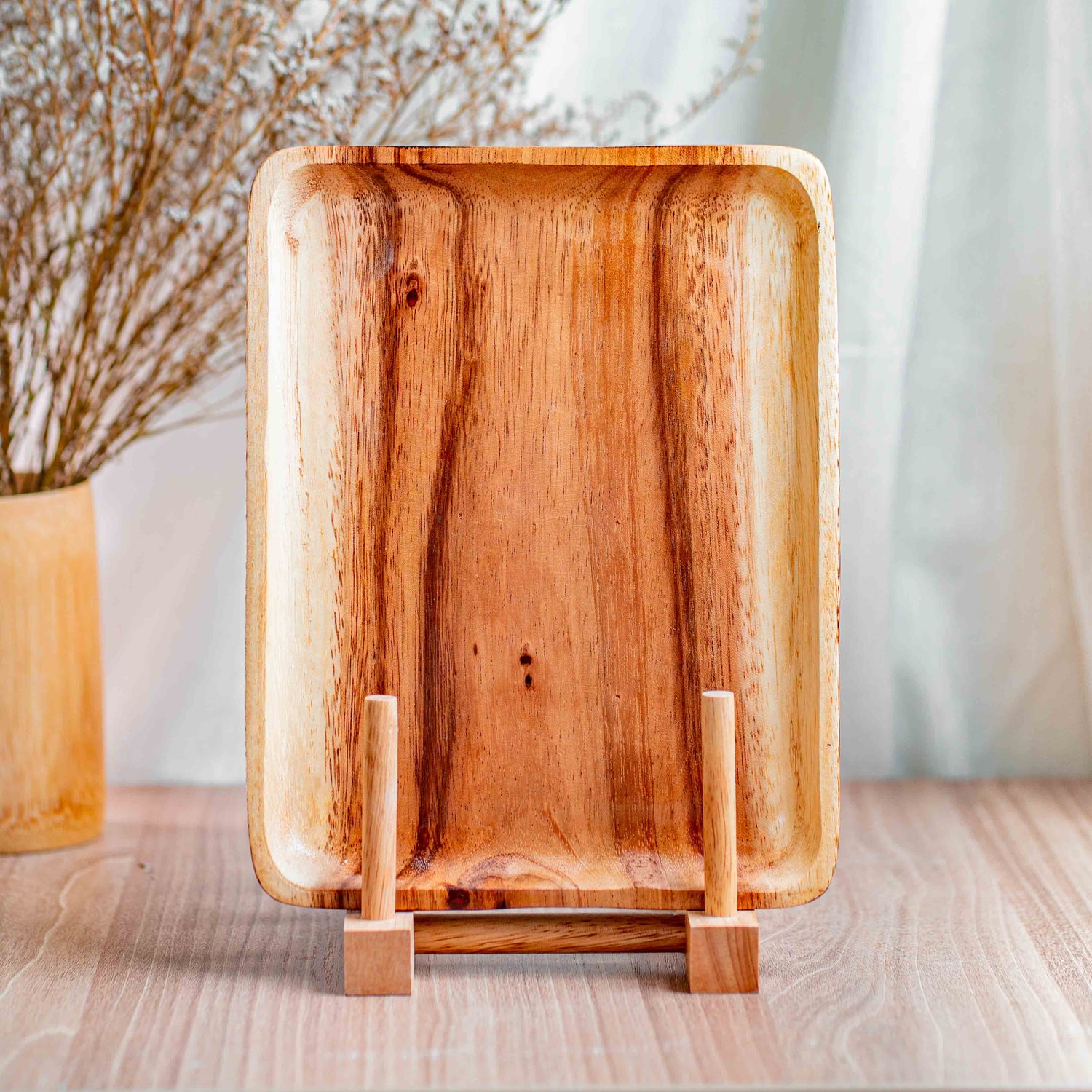 Rectangle Acacia Wood Plate - Jumbo