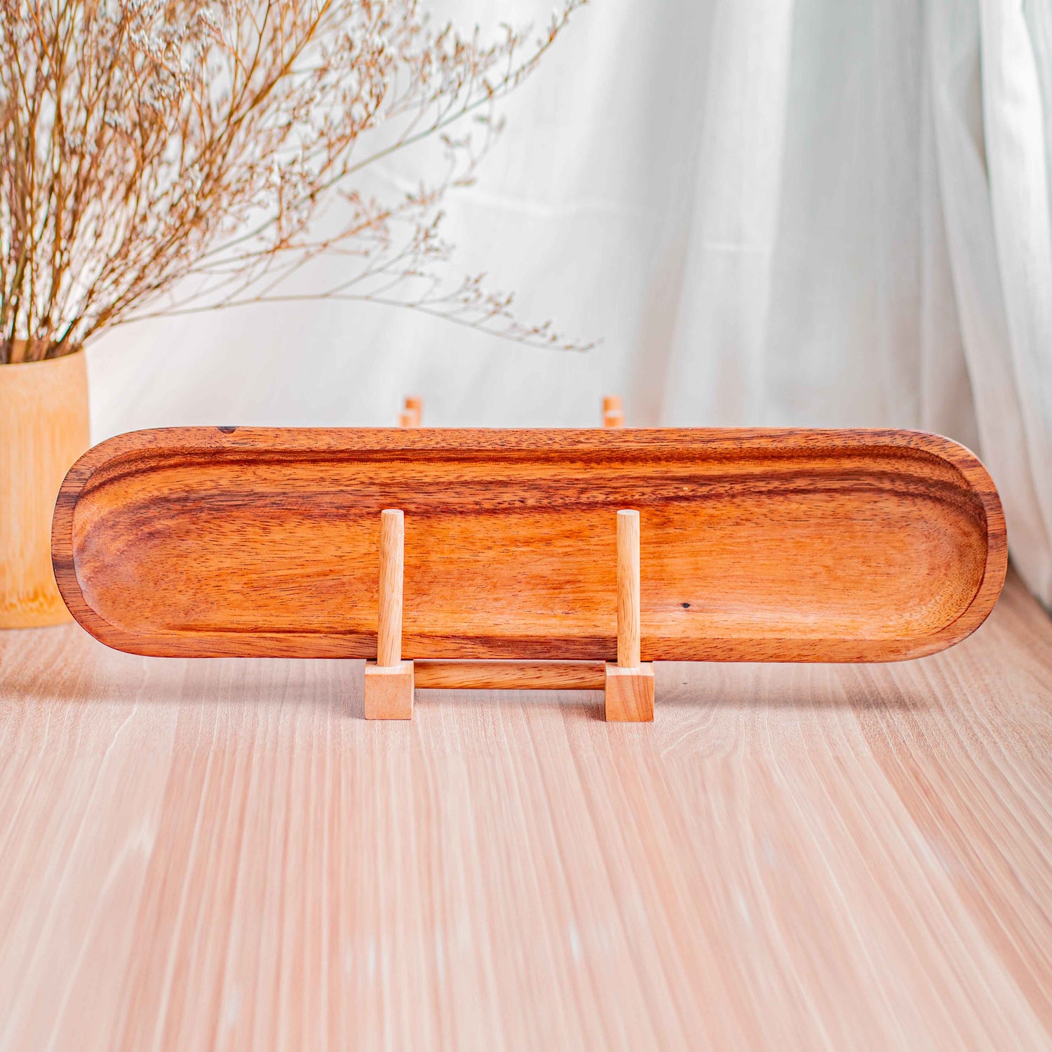 Long Oval Acacia Wood Platter
