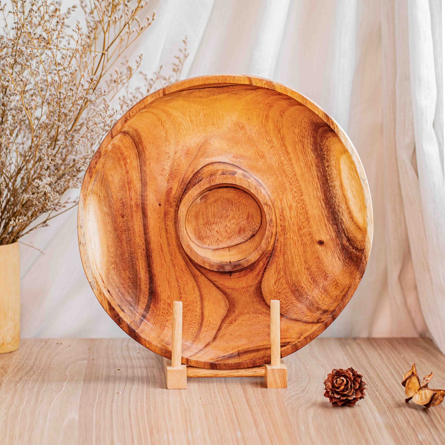 Acacia Wood Chip and Dip Platter