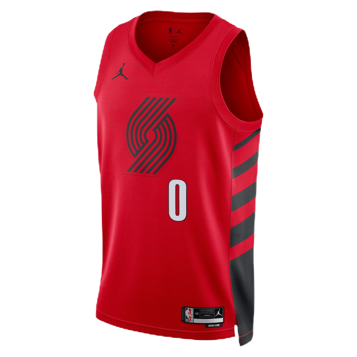 Portland Trail Blazers Red Statement Jersey Damian Lillard #0