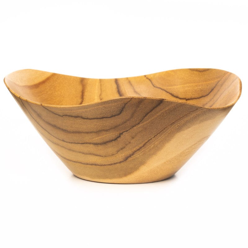 Flower Nimonowan Teak Wood Appetizer Bowl