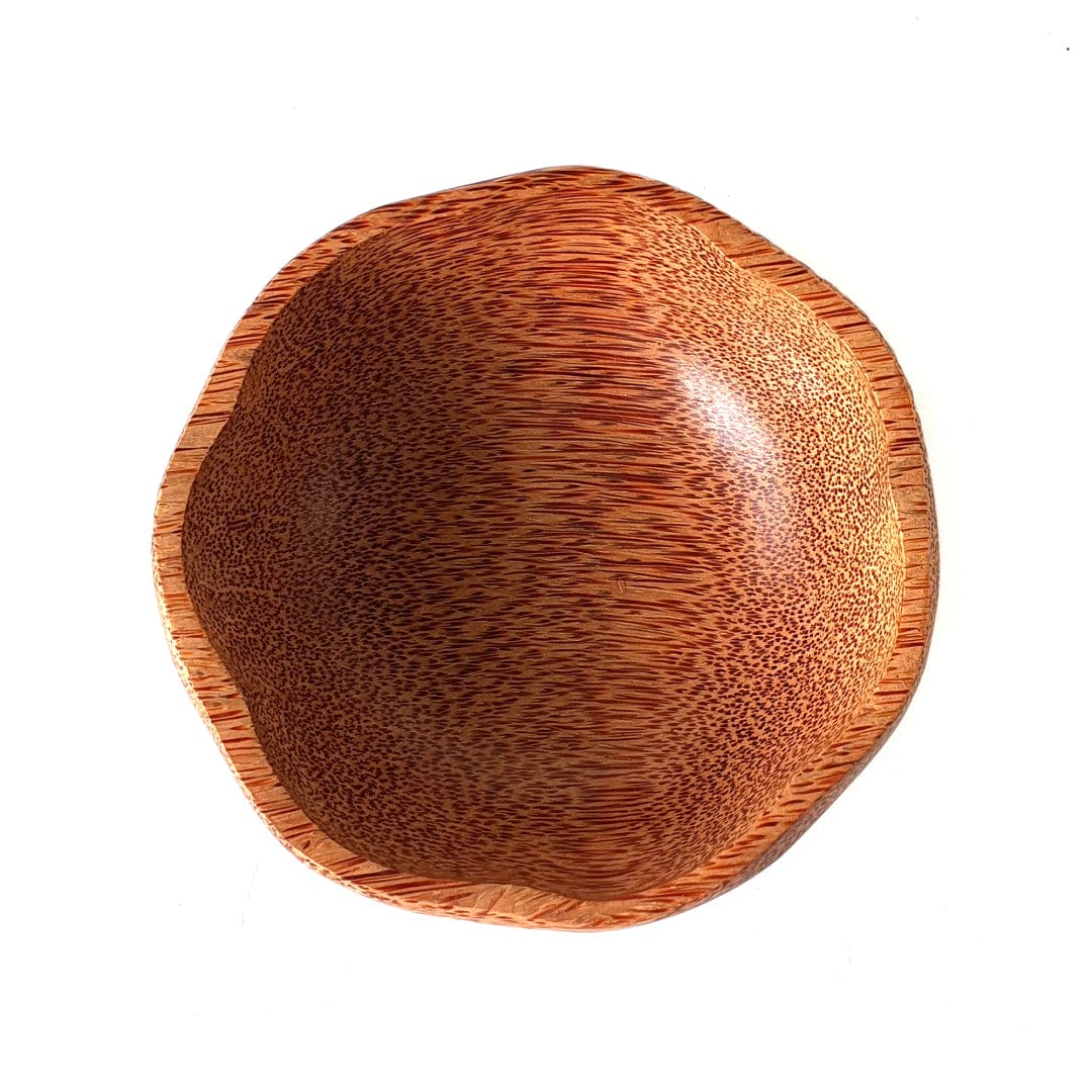 Flower Coconut Wood Bowl