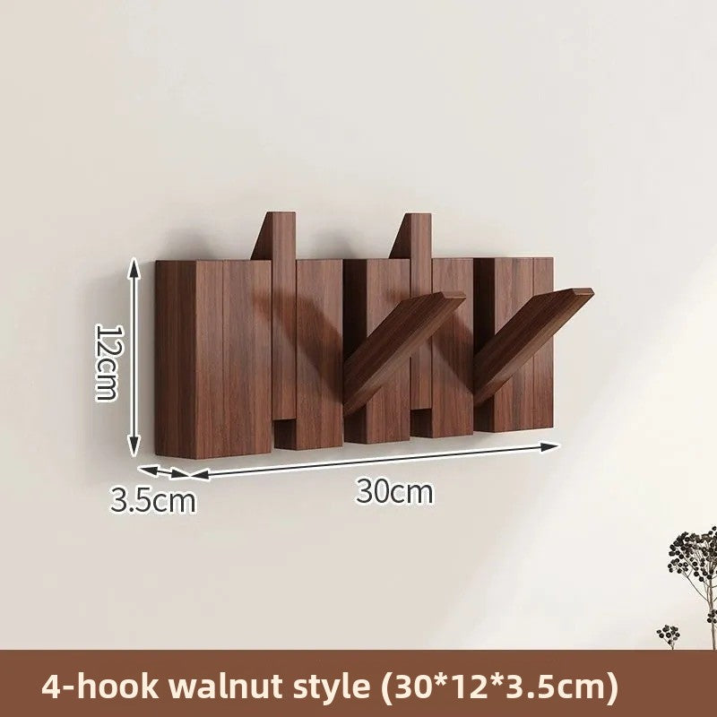Wall-Mounted Wooden Coat Rack