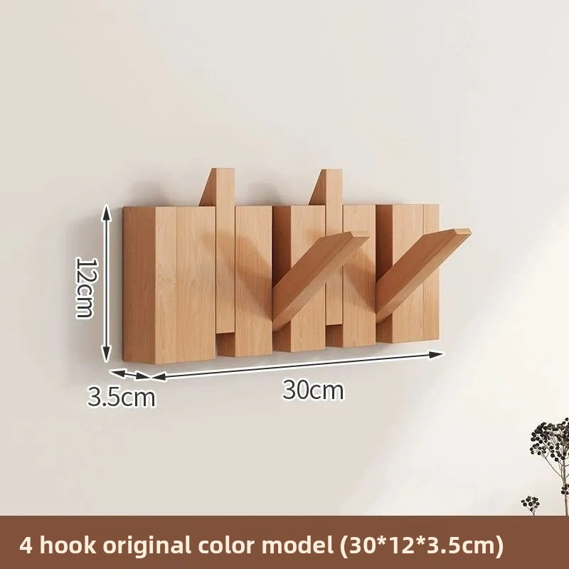 Wall-Mounted Wooden Coat Rack