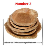 Handcrafted Irregular Wooden Fruit and Snack Tray