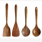 Wooden Kitchen Utensil Set – Natural Cooking Tools for Everyday Use