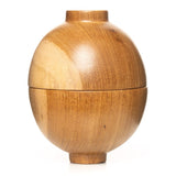 Hanki Lidded Miso Soup Teak Wood Bowl