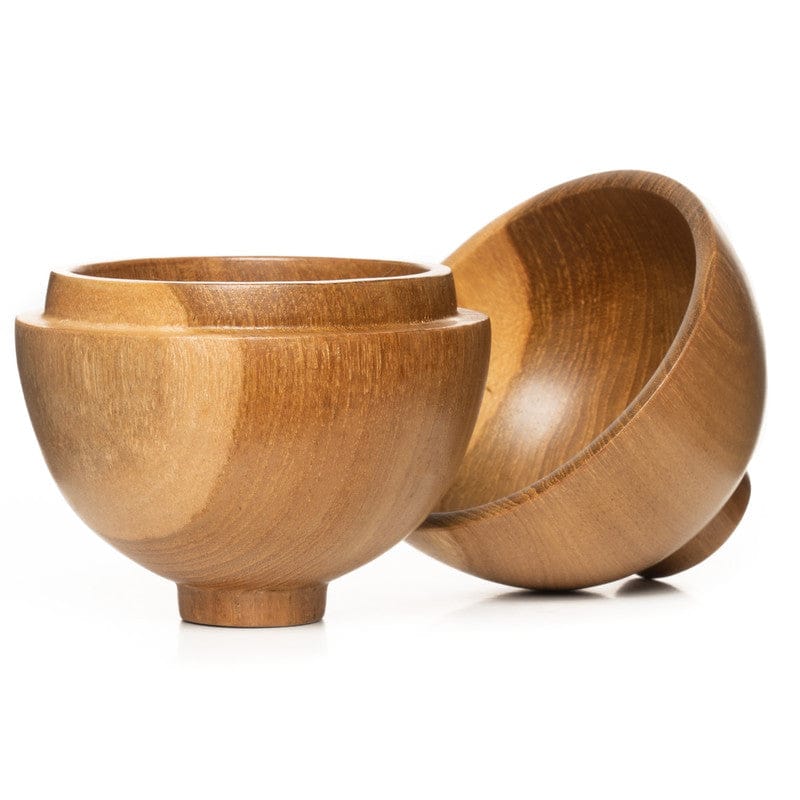 Hanki Lidded Miso Soup Teak Wood Bowl