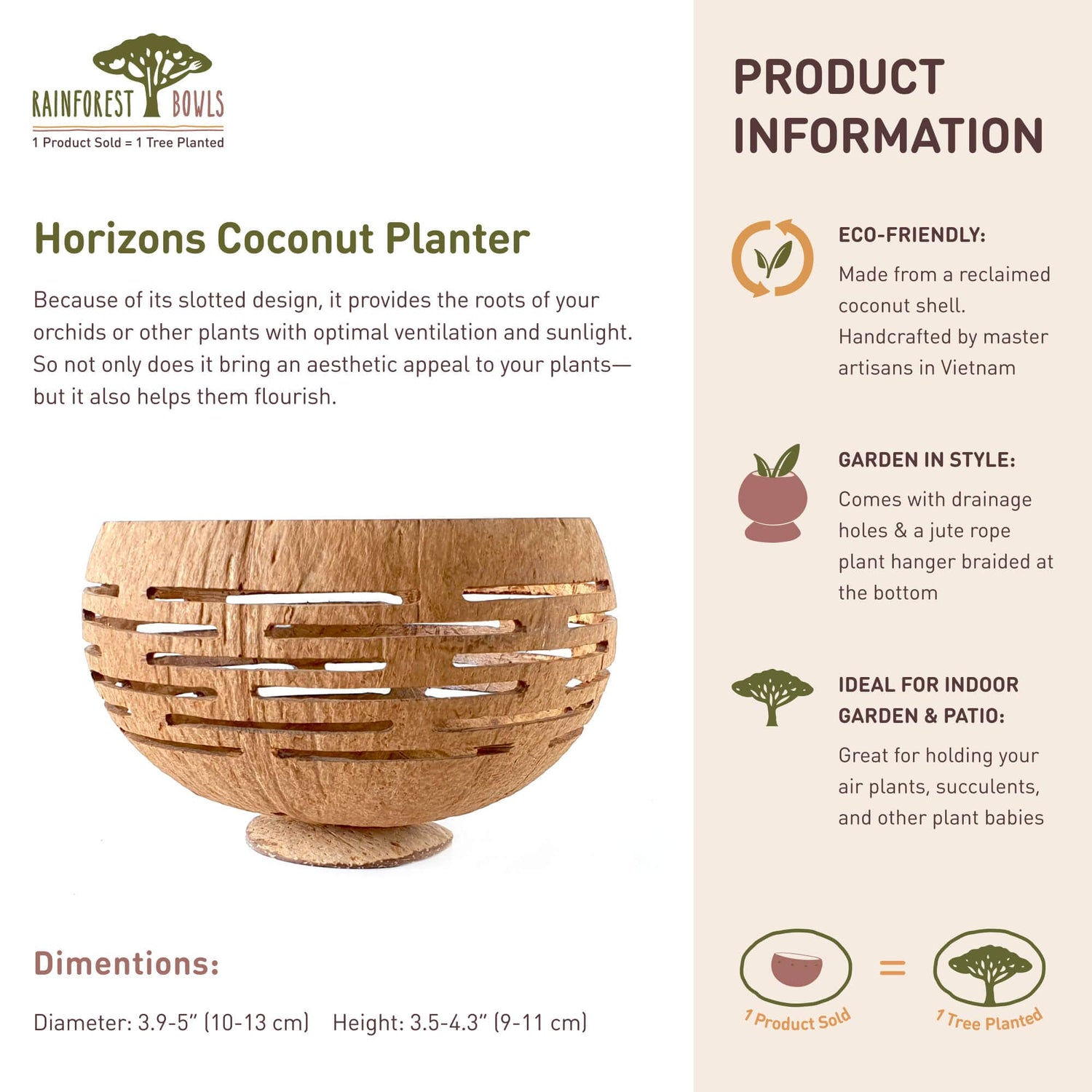 Horizons Coconut Planter