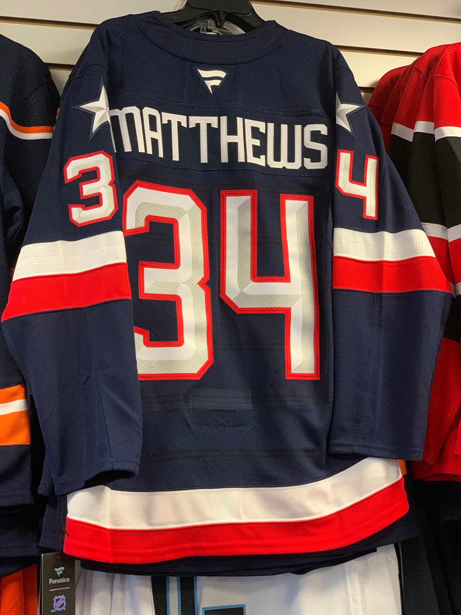 Men's USA Fanatics Navy 2025 4 Nations Face-Off Premium Player Jersey - Auston Matthews