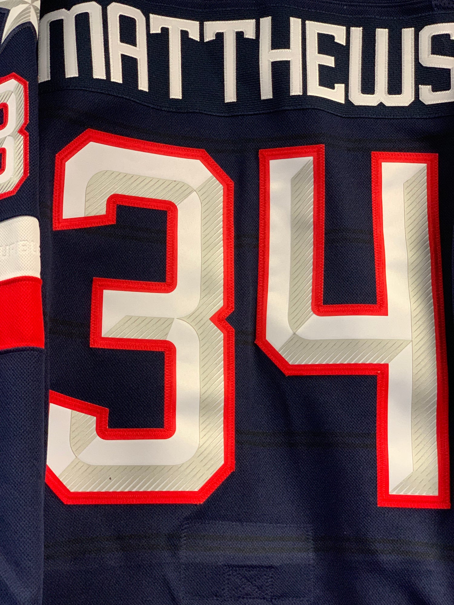 Men's USA Fanatics Navy 2025 4 Nations Face-Off Premium Player Jersey - Auston Matthews