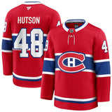 Men's Montreal Canadiens Fanatics Red Home Premium NHL Hockey Jersey -Lane Hutson