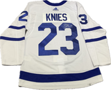 Matthew Knies Signed Toronto Maple Leafs Adidas NHL Hockey Jersey - Away White Jersey
