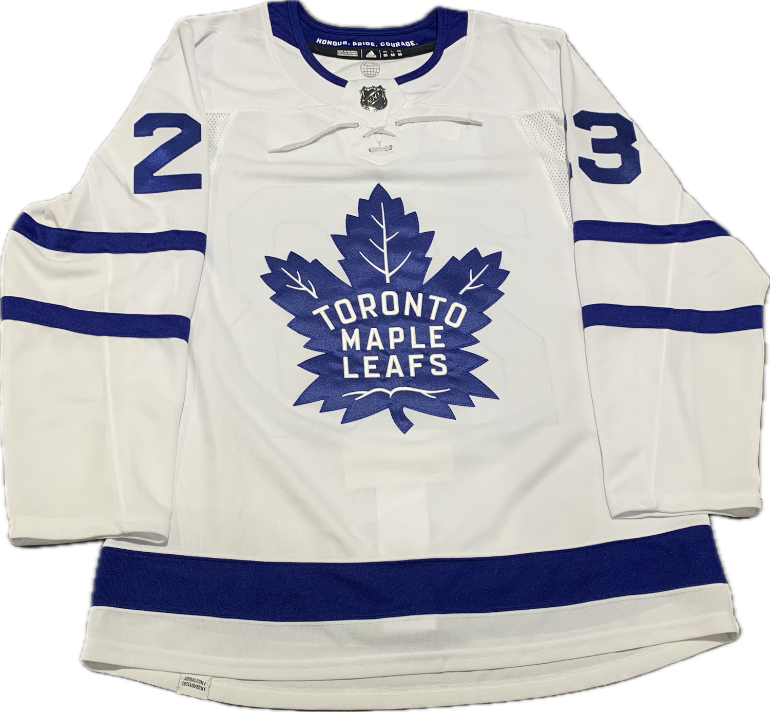 Matthew Knies Signed Toronto Maple Leafs Adidas NHL Hockey Jersey - Away White Jersey