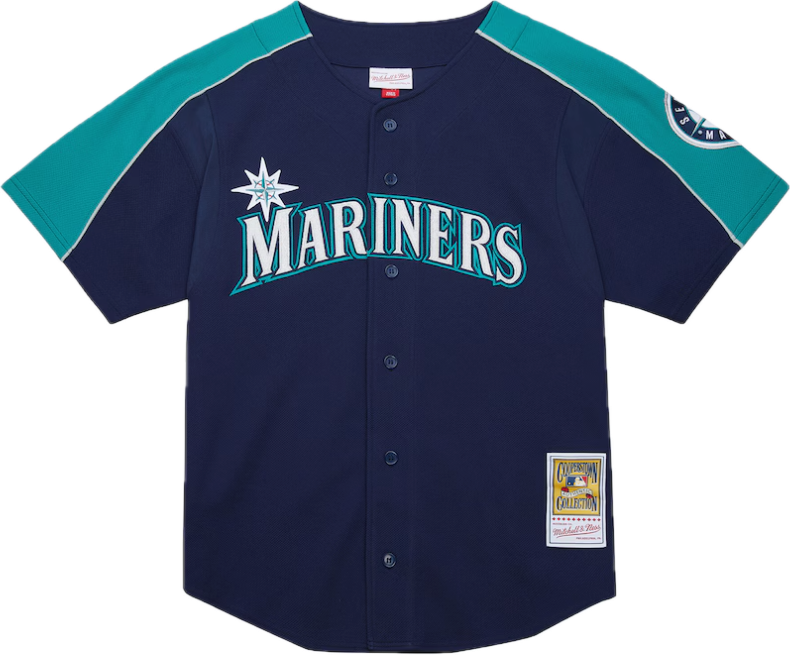 Men's Ichiro Suzuki Navy Seattle Mariners 2006 Authentic Batting Practice Jersey By Mitchell & Ness
