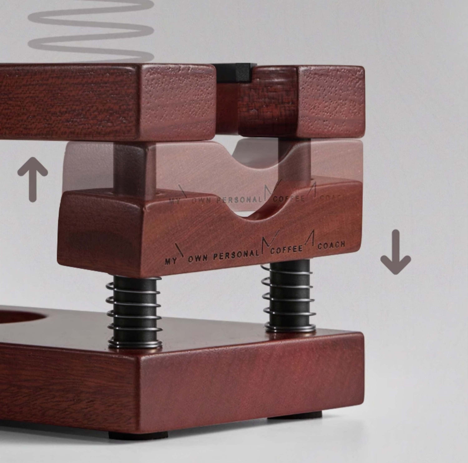 Espresso Tamping Holder with Spring Feedback