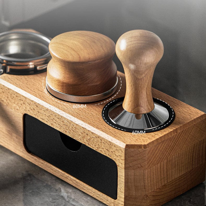 Espresso Tamping Station with Drawer for Storage