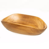 Oval Yakizara Teak Wood Appetizer Plate