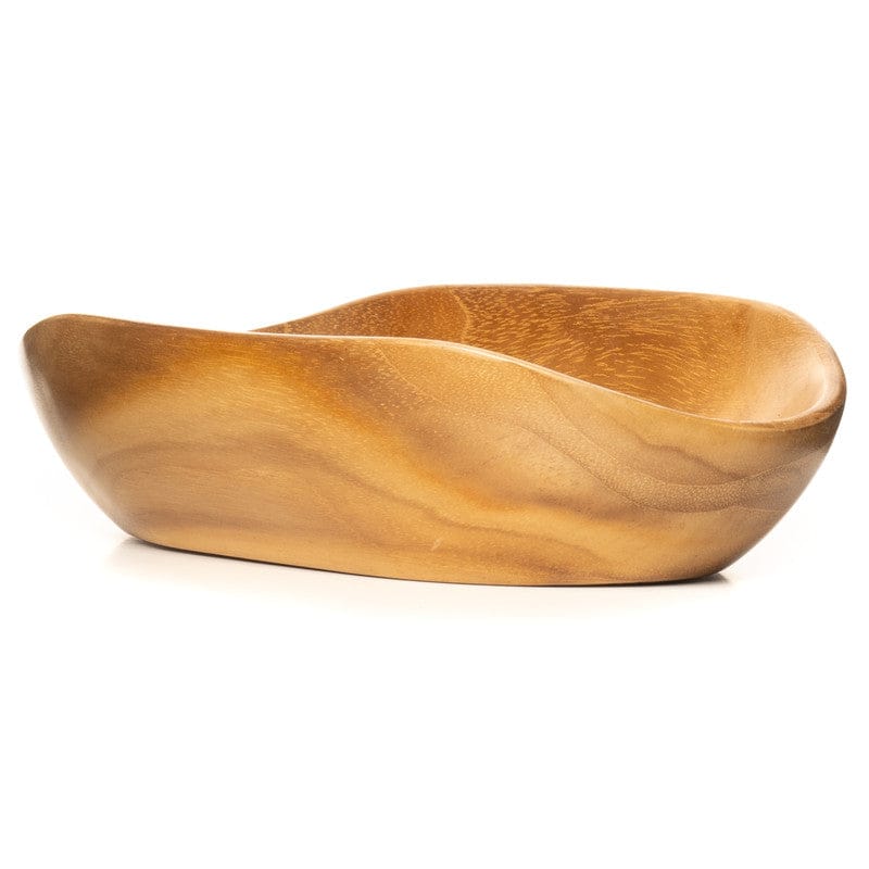 Oval Yakizara Teak Wood Appetizer Plate