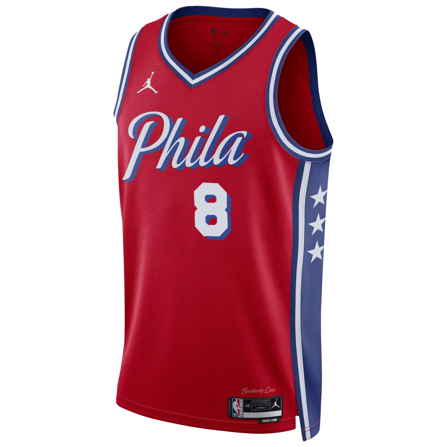Philadelphia 76ers Red Statement Jersey Paul George #8