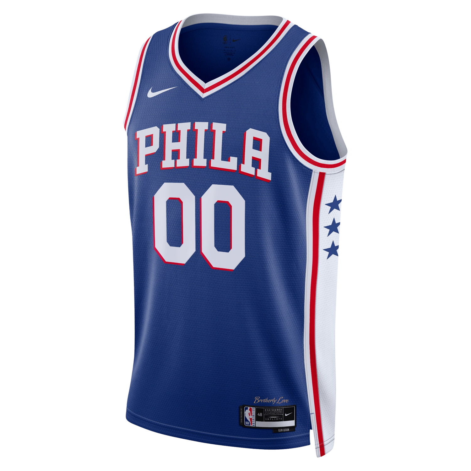 Philadelphia 76ers Blue Icon Jersey Custom
