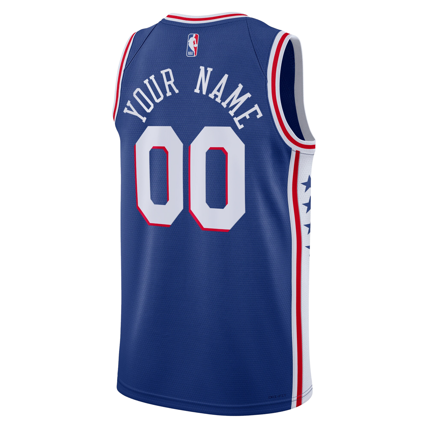 Philadelphia 76ers Blue Icon Jersey Custom