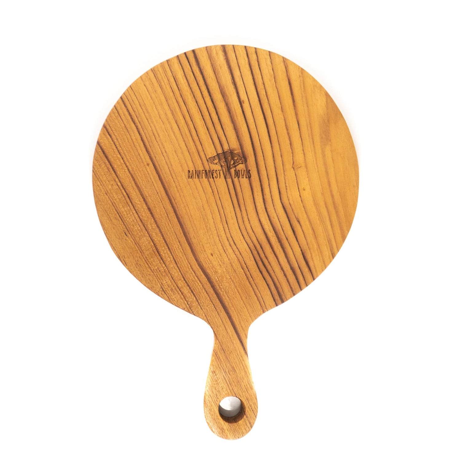 8 Inch Teak Wood Pizza Board with Handle & Rim