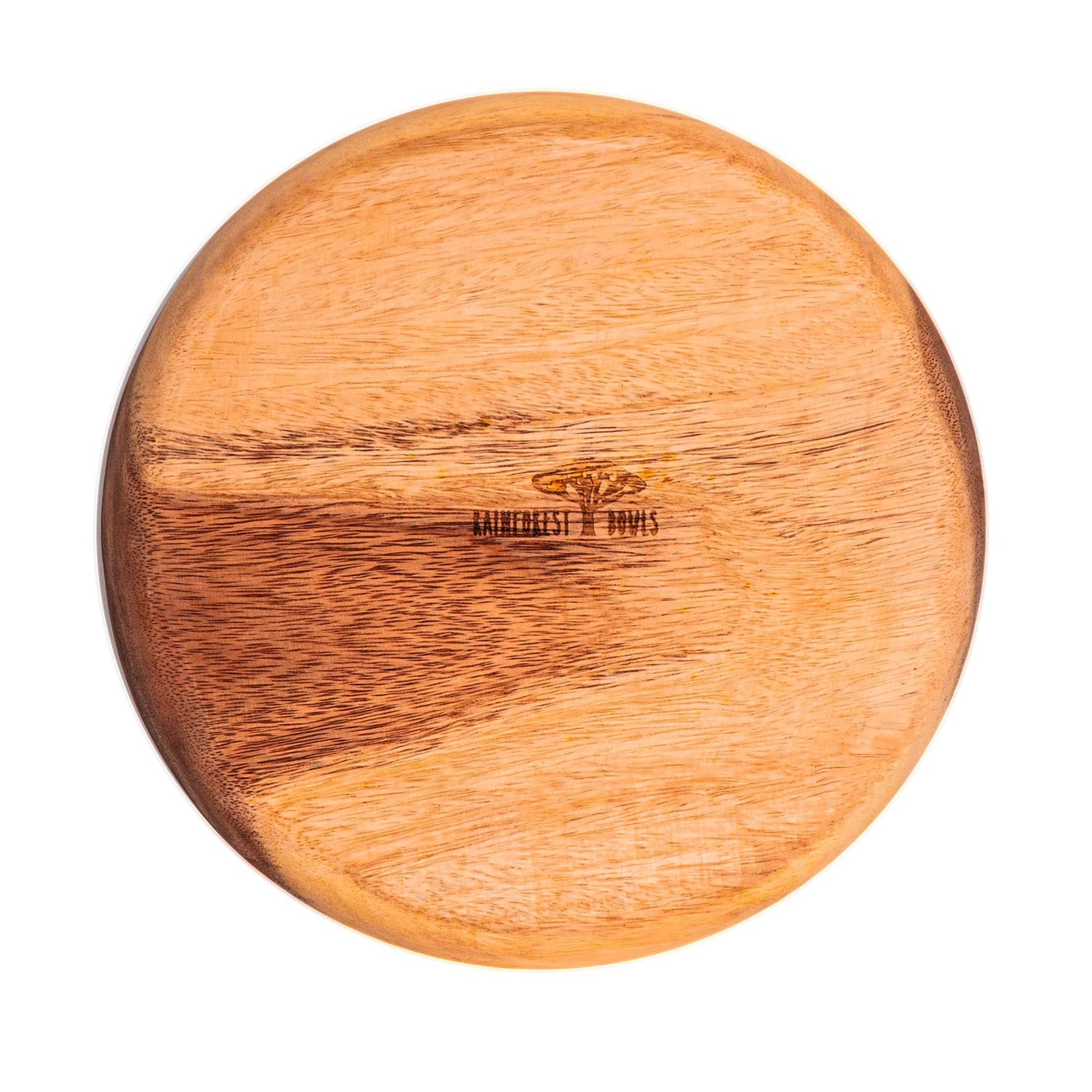 Round Classic Acacia Wood Salad Plate