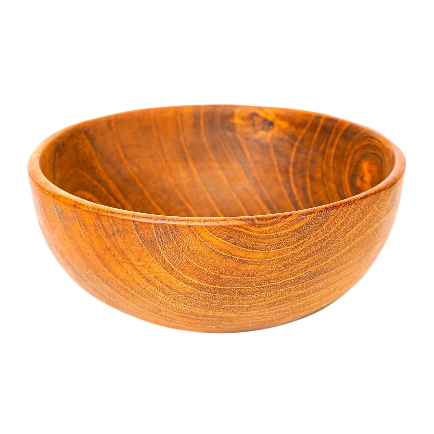Round Teak Wood Appetizer Bowl