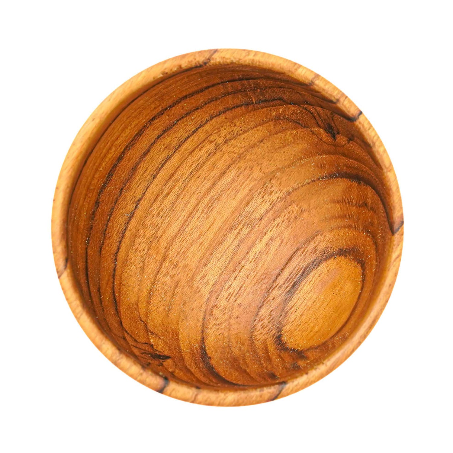 Round Teak Wood Sauce Bowl