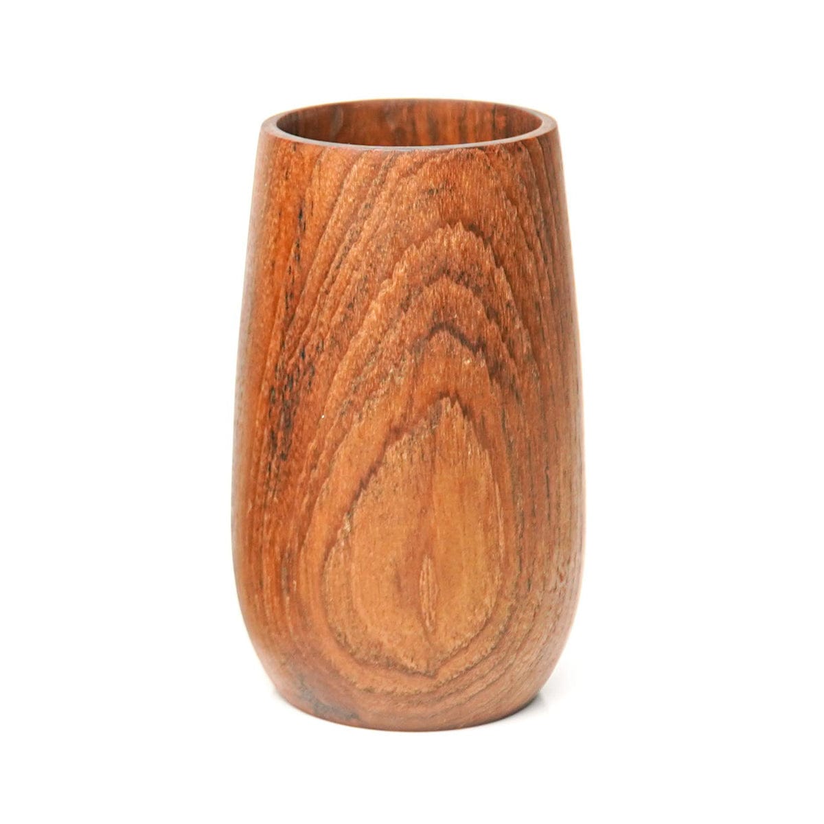 Rounded Teak Wood Cup - Regular