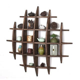 Solid Wood Wall-Mounted Tea Shelf –  Style Display Rack