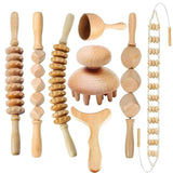 2/4/6/8PCSWooden Body Massager Set – Beech Wood Tools for Relaxation & Muscle Relief