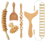 2/4/6/8PCSWooden Body Massager Set – Beech Wood Tools for Relaxation & Muscle Relief