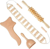 2/4/6/8PCSWooden Body Massager Set – Beech Wood Tools for Relaxation & Muscle Relief