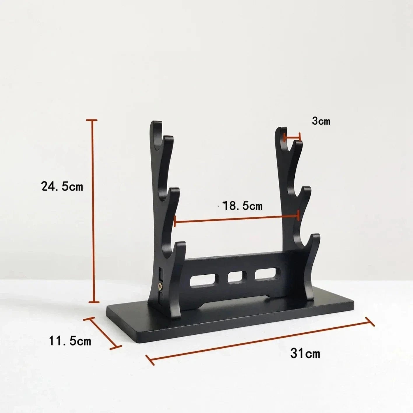 Wooden Katana Sword Holder Stand – 5-Tier Weapon Display Rack