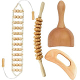 2/4/6/8PCSWooden Body Massager Set – Beech Wood Tools for Relaxation & Muscle Relief