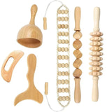 2/4/6/8PCSWooden Body Massager Set – Beech Wood Tools for Relaxation & Muscle Relief
