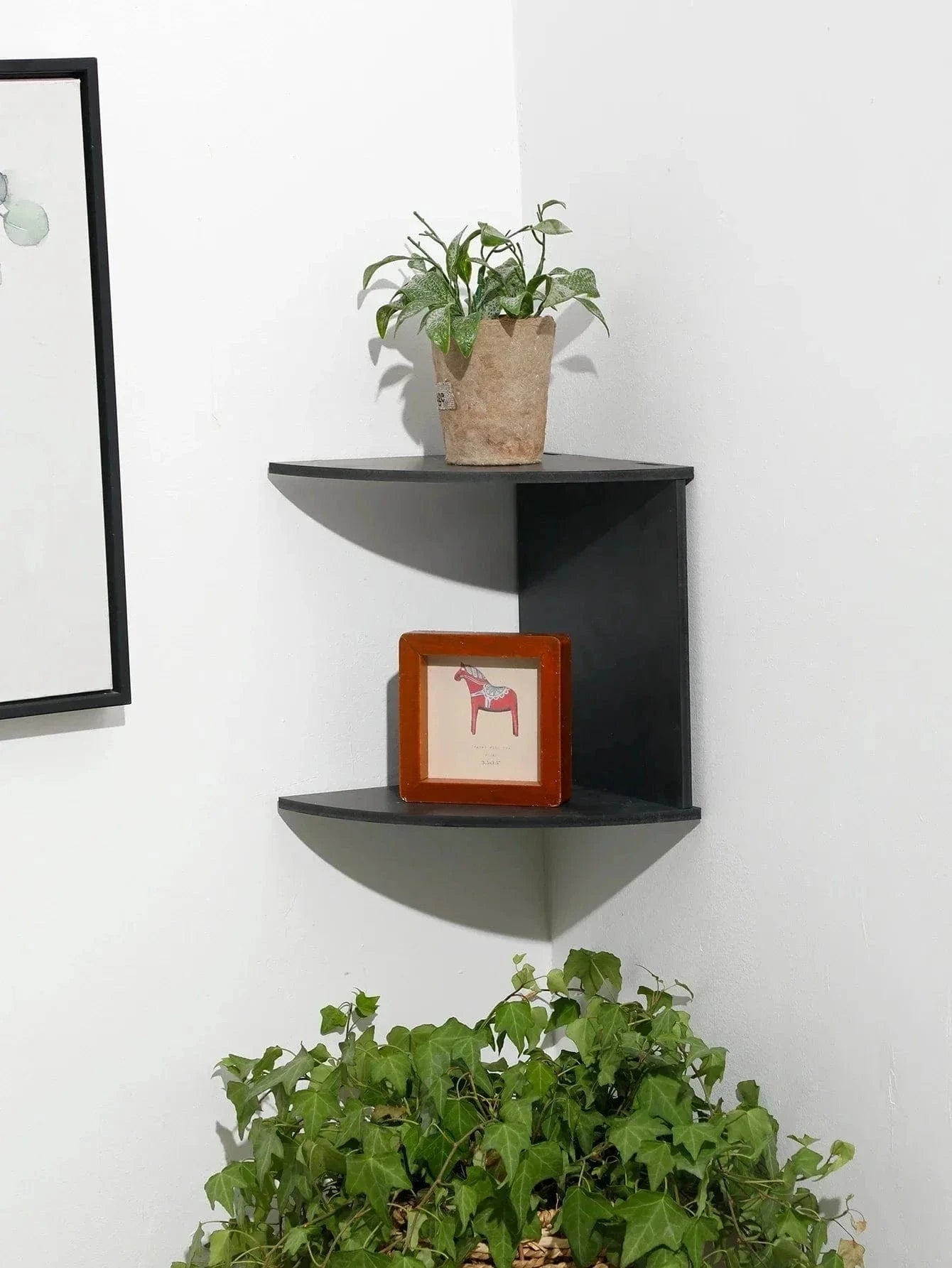 PVC Wooden Corner Shelf – 2/4/5-Tier Storage Rack for Home Decoration