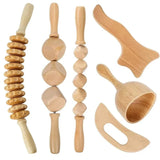 2/4/6/8PCSWooden Body Massager Set – Beech Wood Tools for Relaxation & Muscle Relief