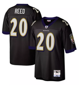 Men's Baltimore Ravens Ed Reed Mitchell & Ness Black Legacy  Jersey